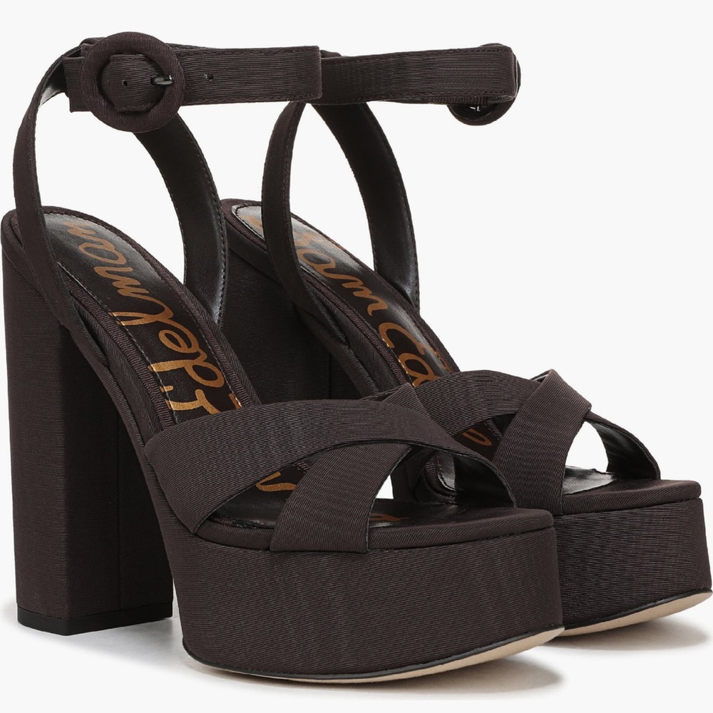 Sam Edelman Dark Brown Platform Heels